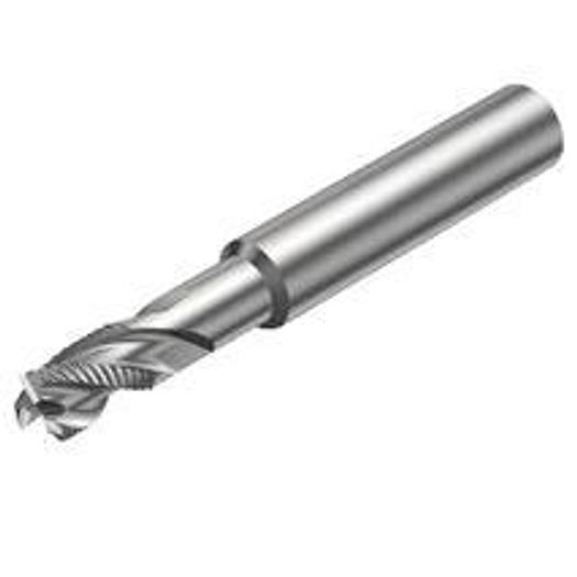 End mill square shape, without corner radius, with center cutting edge - Metric version