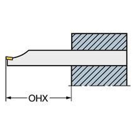 CoroCut 1 and 2 boring bar, one-piece