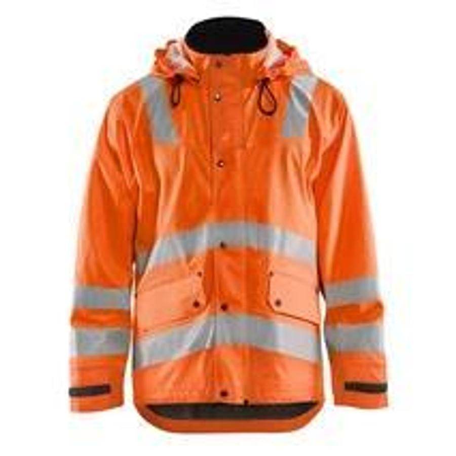 BLAKLÄDER High Vis Raincoat, lined, Level 2 43072003