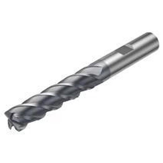 Used End mill square shape, without corner radius, with center cutting edge - inch version