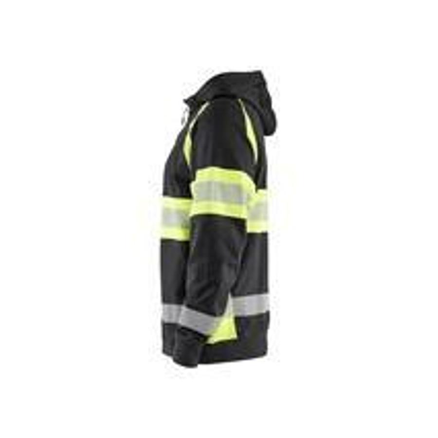 HighVis hooded jacket black/yellow M