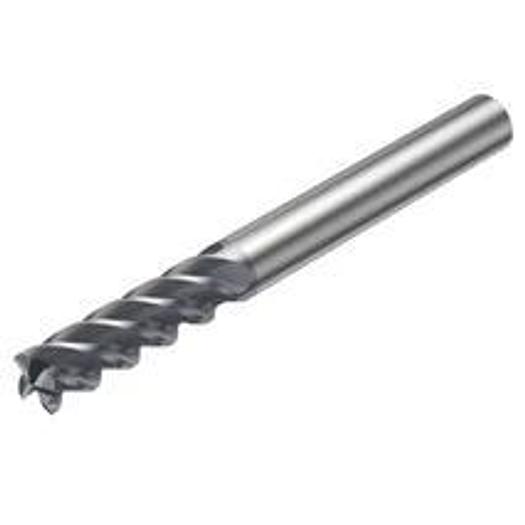 End mill square shape, without corner radius, with center cutting edge - inch version