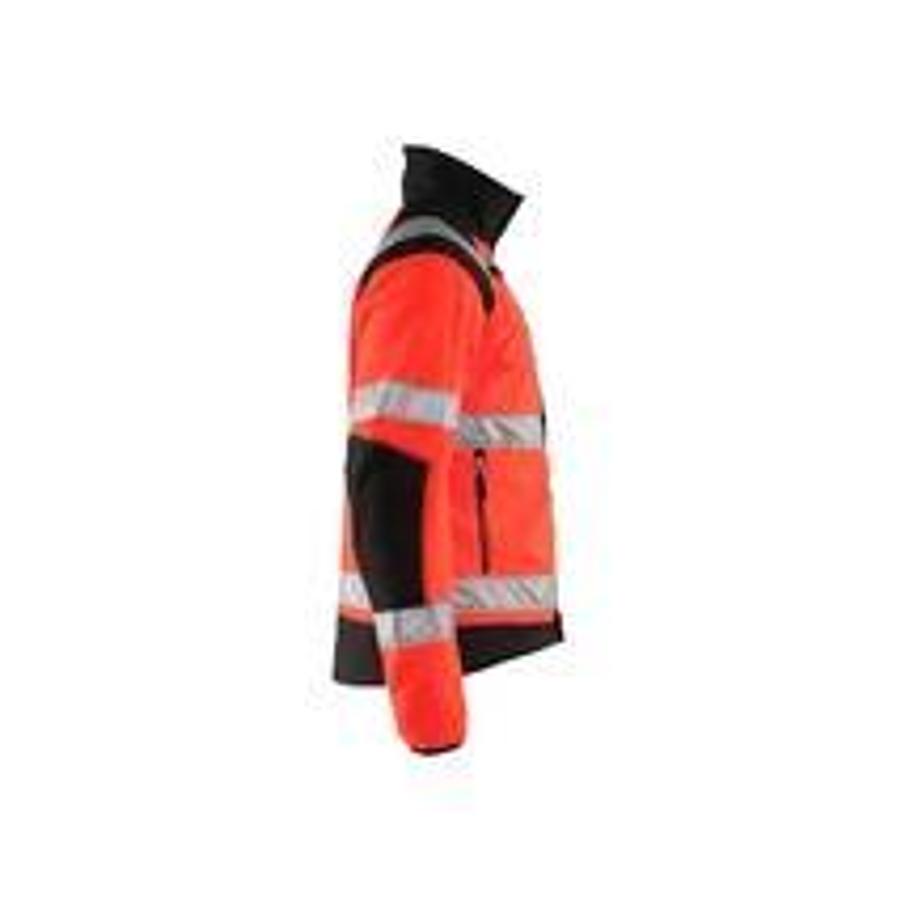 BLAKLÄDER High Vis Fleece Jacket, Windproof 48882524