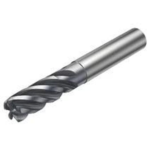 End mill square shape, with corner radius, without center cutting edge - Metric version