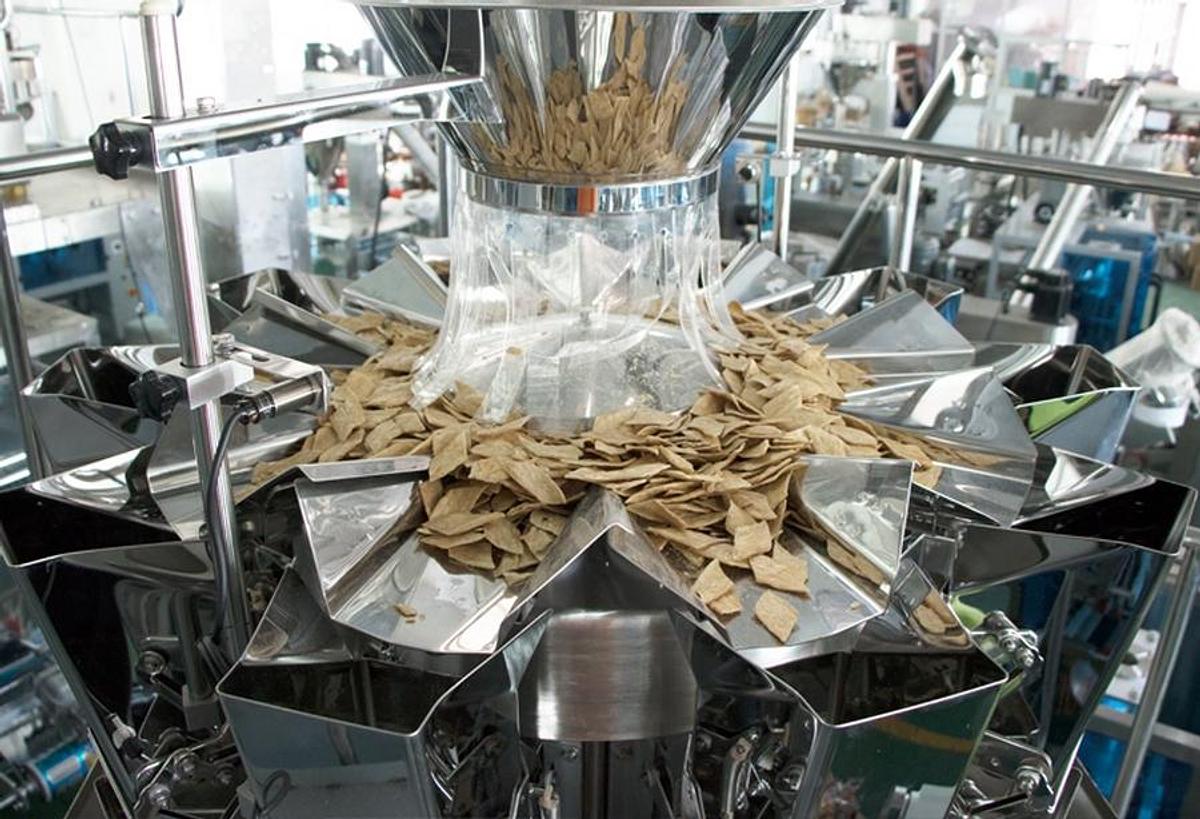 French fries packaging machine