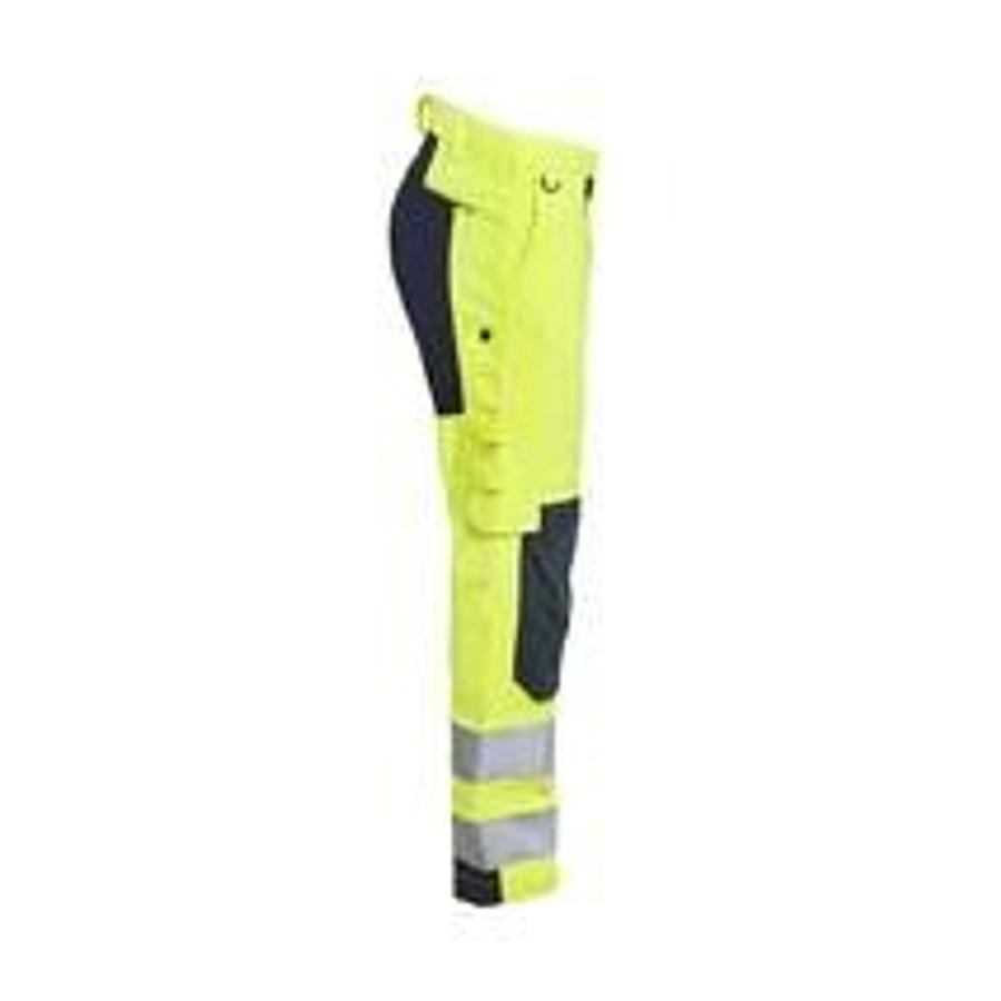 Multinorm Work Trousers Inherent with Stretch HighVis Yellow/Navy C44