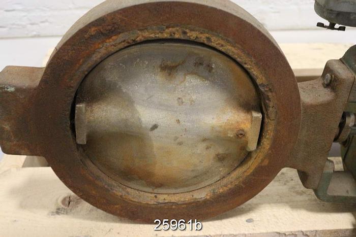 Used Fisher 125 8" Valve, Cast Iron Body, 17-4Ph Shaft, Size 30, Pdto Action, Series 3600 Positioner #25961