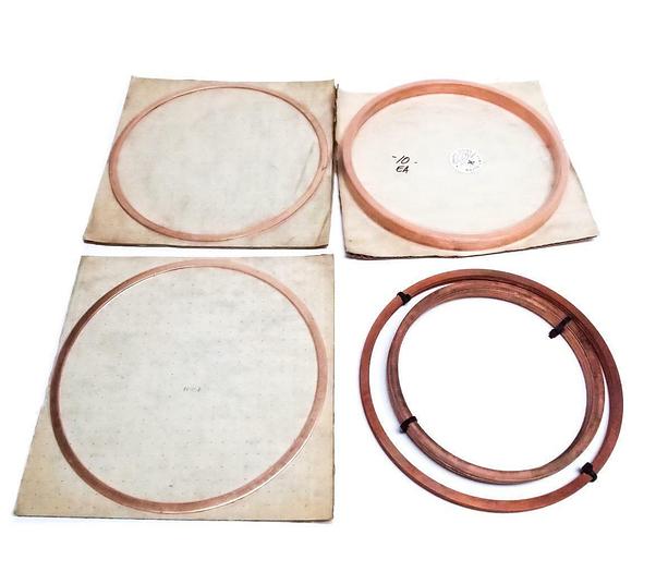 Used Vacuum Copper Flange Gaskets Lot of 27 11-3/8", 10-3/4", and 8-3/4" (5222)