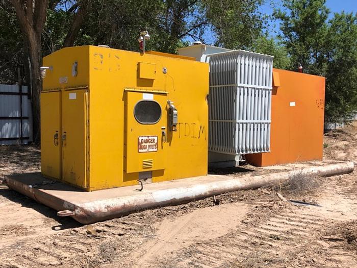 Used HB18250 Atkinson skid mounted substation 25000 to 8000 volt transformer