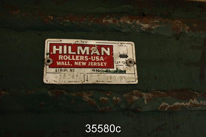 Used Hilman Rollers 100XT, 100 Ton Cap, Set #35580
