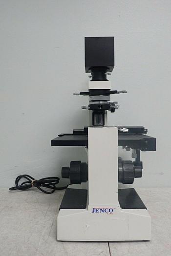 Used Jenco USA Compound Inverted Microscope with 3 Objectives