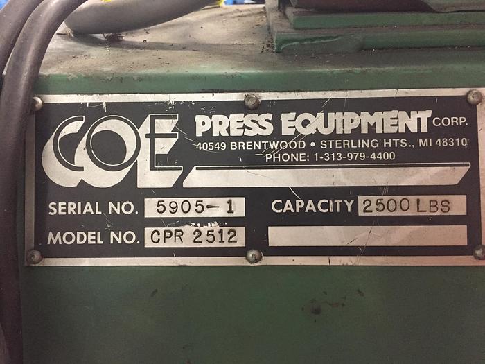 Used 1996 COE  Power Reel CPR 2512