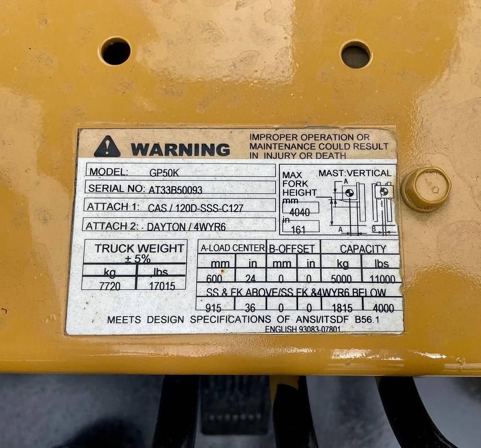 Used 2002 Cat GP50K