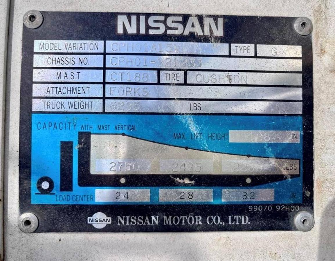 Used 1992 Nissan CPH01A15V