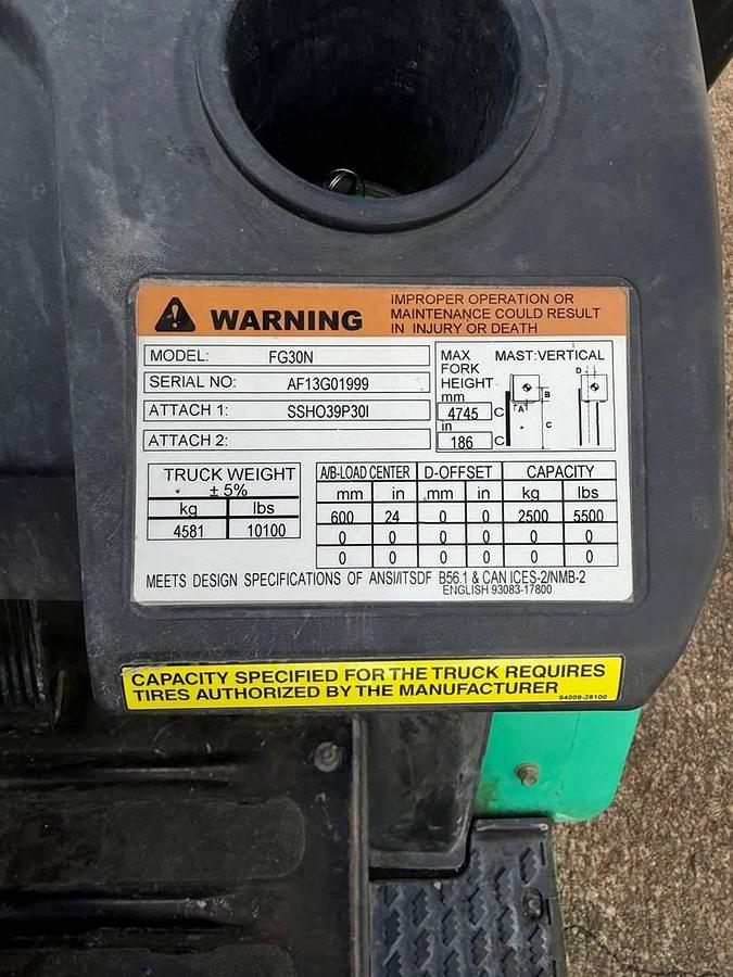 Used 2018 Mitsubishi FG30N