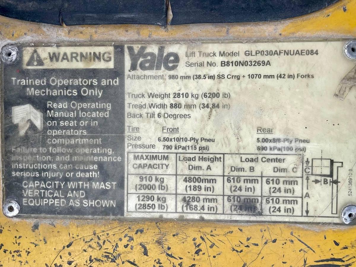 Used 2003 Yale GLP030AF