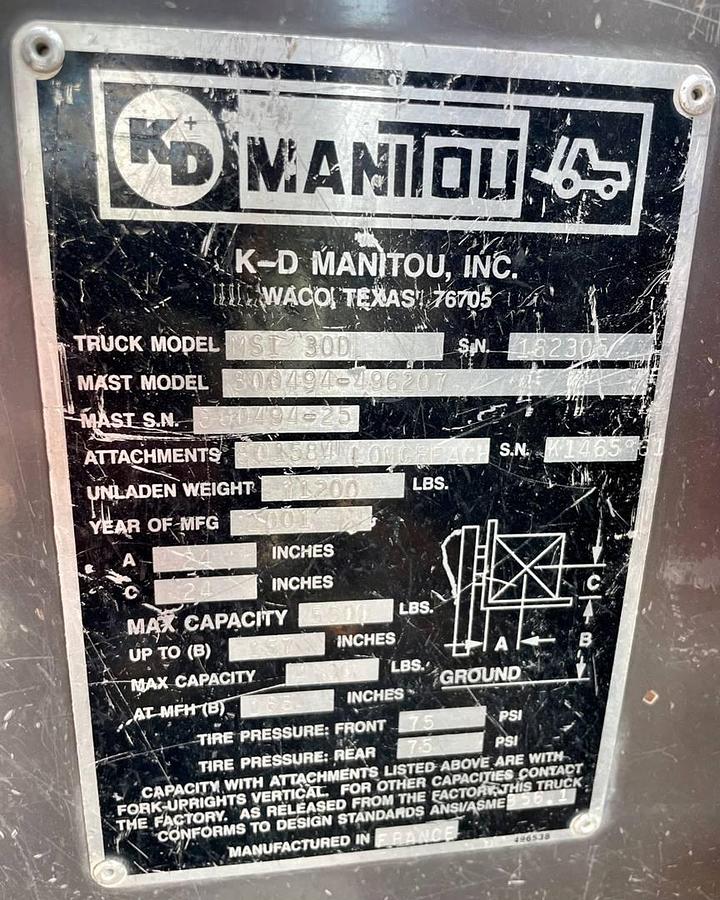 Used 2001 Manitou MSI30D