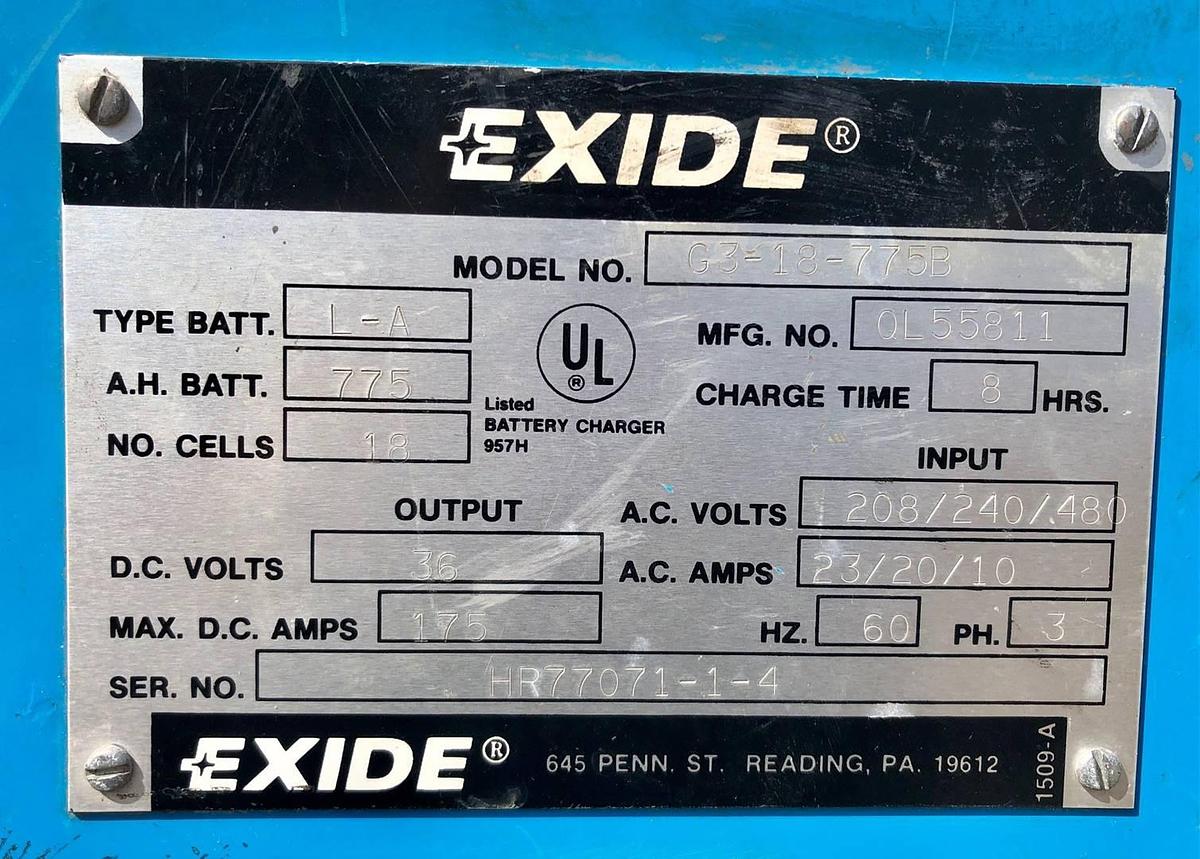 Used Exide G3-18-775B