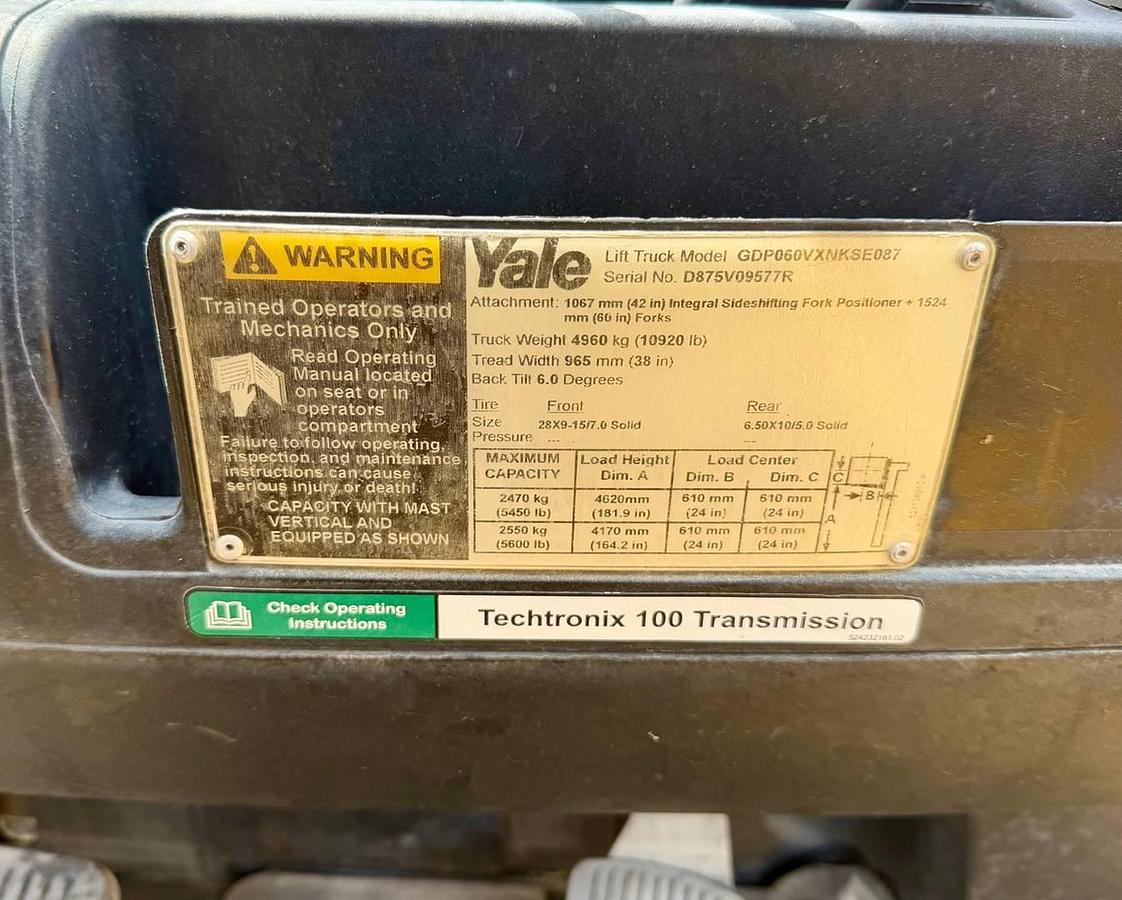 Used 2017 Yale GDP060VX