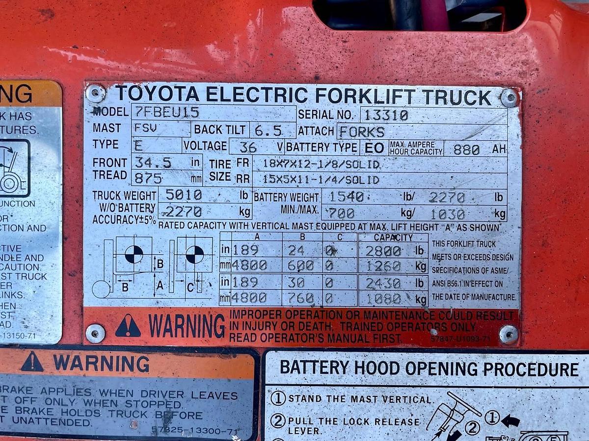 Used 2005 Toyota 7FBEU15