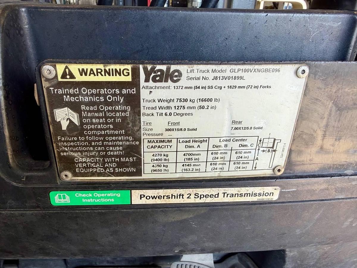 Used 2013 Yale GLP100VX