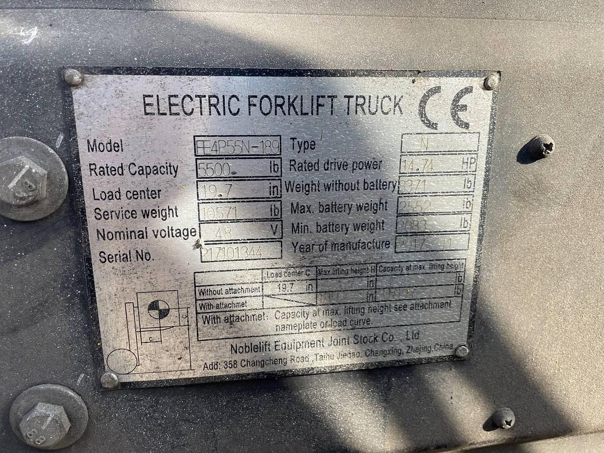 Used 2017 Noblelift FE4P55N