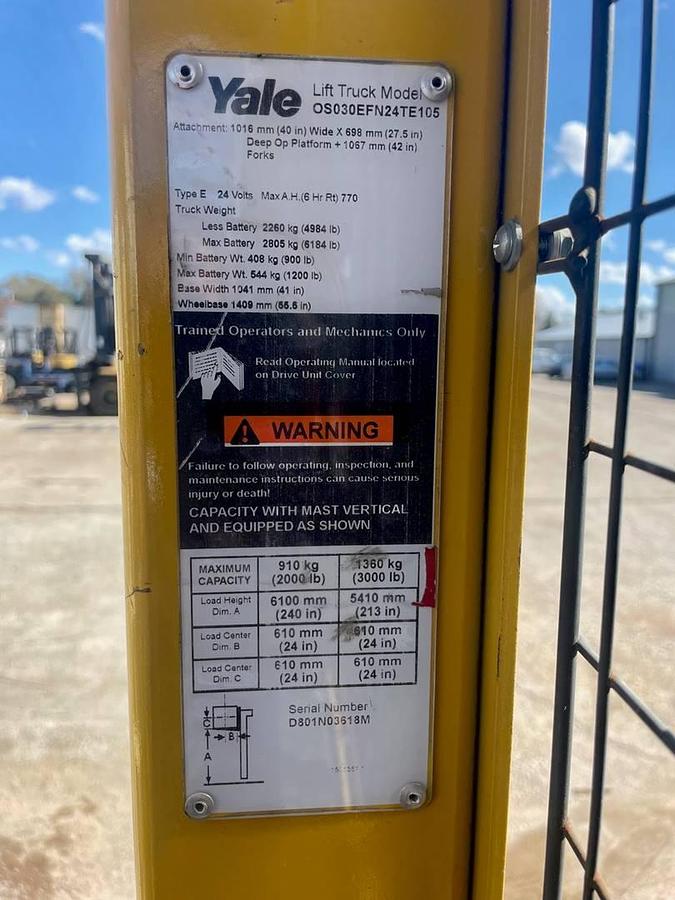 Used 2014 Yale OS030EF