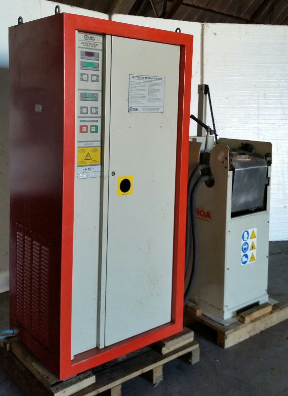 Used 18 KW, FIOA/CEIA Model F16-D/400 Induction Melting System