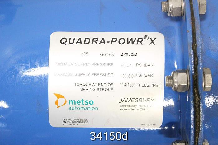 Unused Neles Jamesbury 8" Pneumatic Butterfly Valve, 815W-11-3600TT #34150