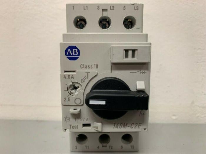 Used Allen-Bradley 140M-C2E Standard Magnetic Motor Protector Circuit Breaker