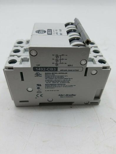 Used Allen-Bradley 1492-CB3 G150 Circuit Breaker Ser. C