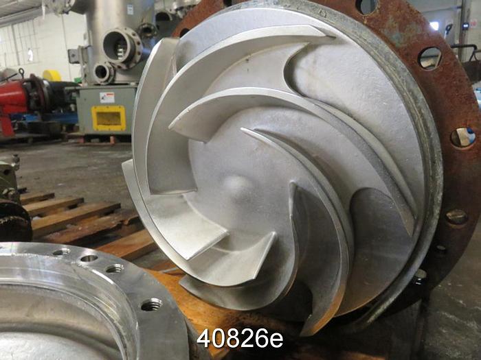 Used Goulds 3196 4x6x13 Pump, SS Casing, 6-Vane SS Impeller #40826