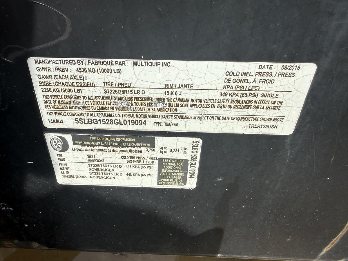 Used 2016 MultiQuip DCA125USJ-MQRP Diesel Generator