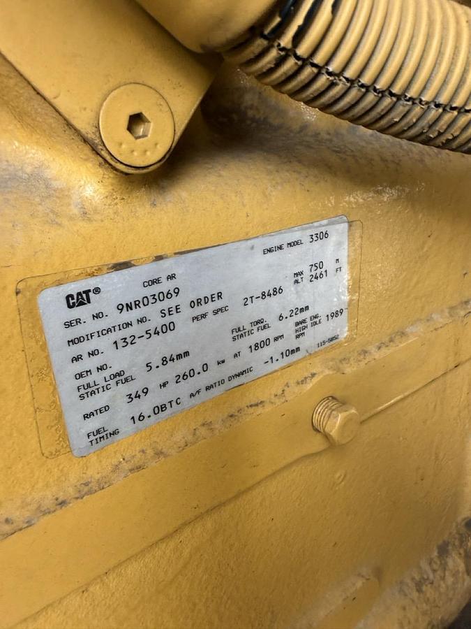 Used 1998 Caterpillar 3306 Diesel Generator