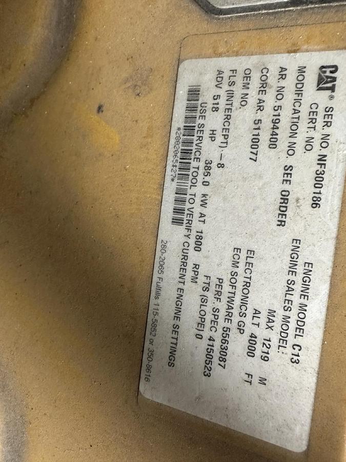 Used 2019 CATERPILLAR XQ425 MOBILE DIESEL GENERATOR