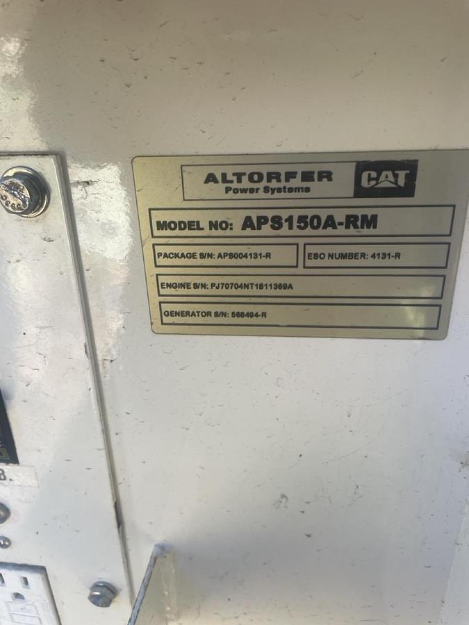 Used 2016 Caterpillar APS150 Diesel Generator