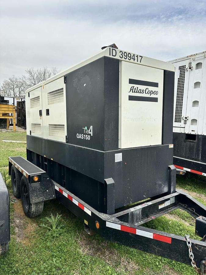 Used 2013 ATLAS COPCO QAS150 MOBILE DIESEL GENERATOR