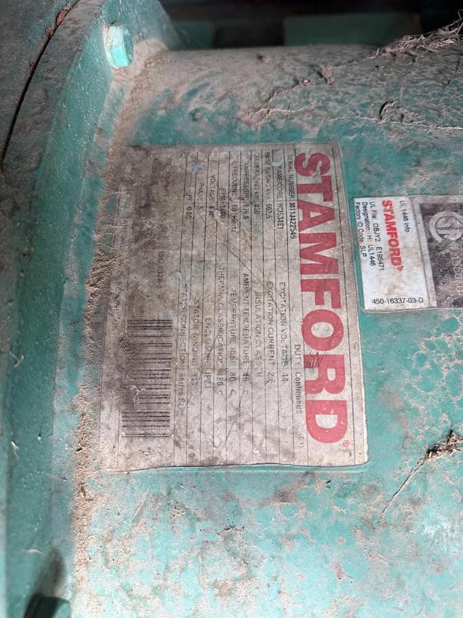 Used 2011 CUMMINS 450GFGA STATIONARY NATURAL GAS GENERATOR