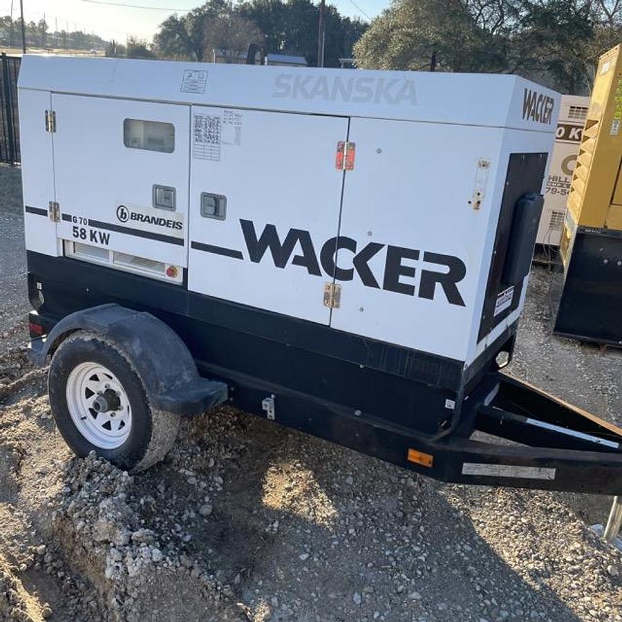 Used 2008 WACKER G70 MOBILE DIESEL GENERATOR