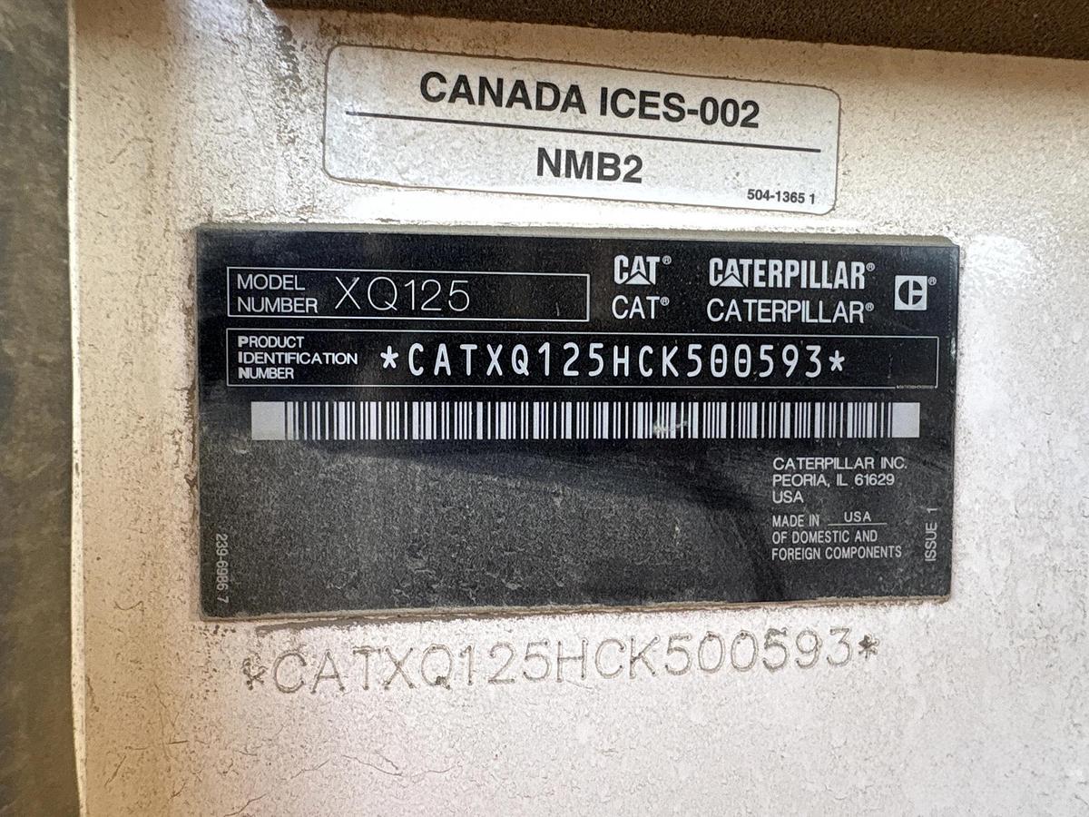 Used 2019 Caterpillar XQ125 Diesel Generator