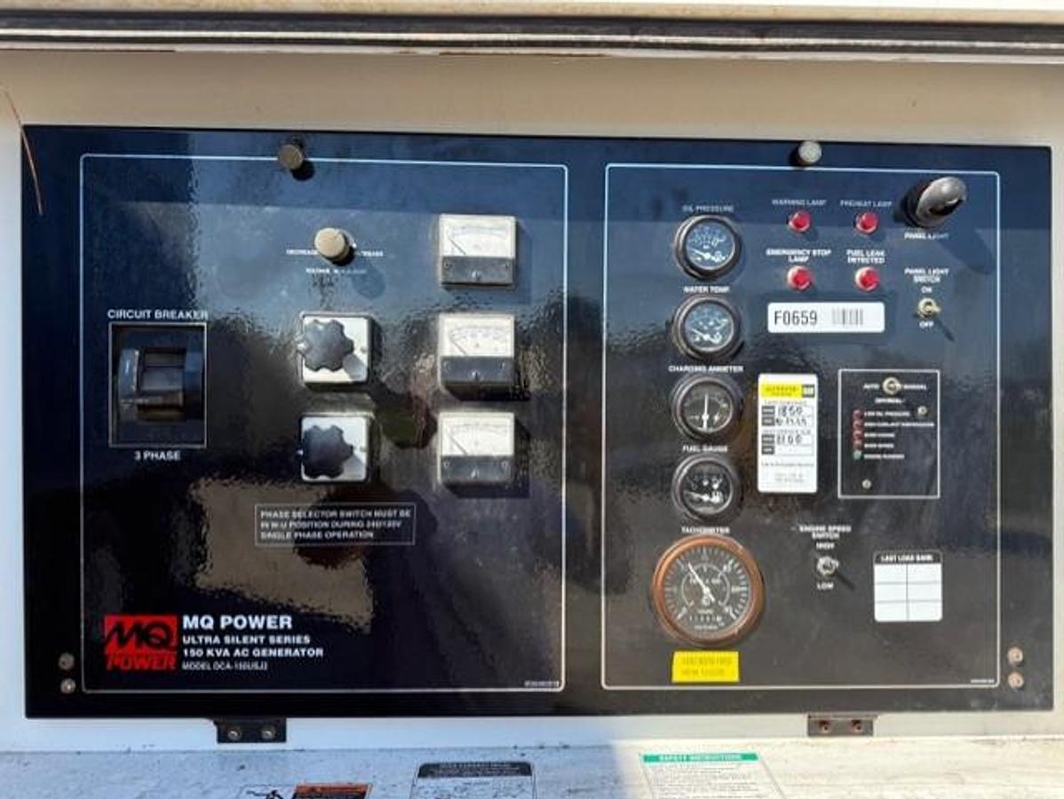 Used 2009 MultiQuip DCA150USJ Diesel Generator