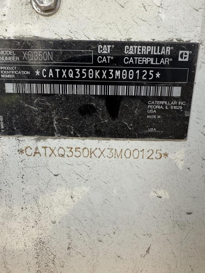 Used 2012 CATERPILLAR XQ350 MOBILE DIESEL GENERATOR