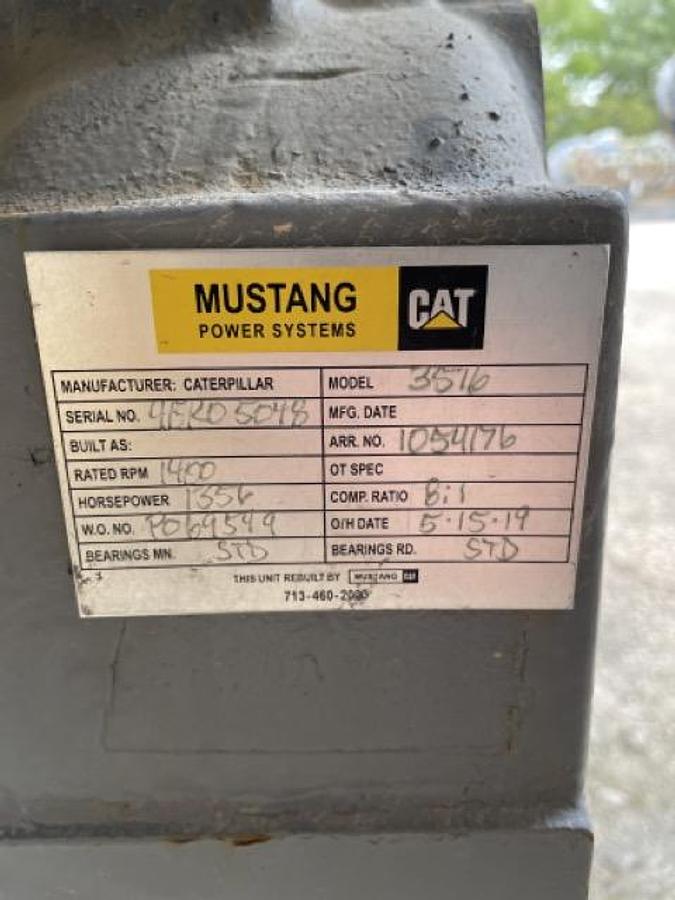 Used REBUILT 1265HP CATERPILLAR G3516 NATURAL GAS ENGINE