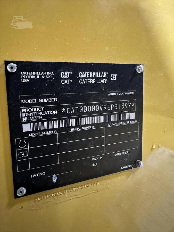 Used 800KW CATERPILLAR 3412C DIESEL GENERATOR