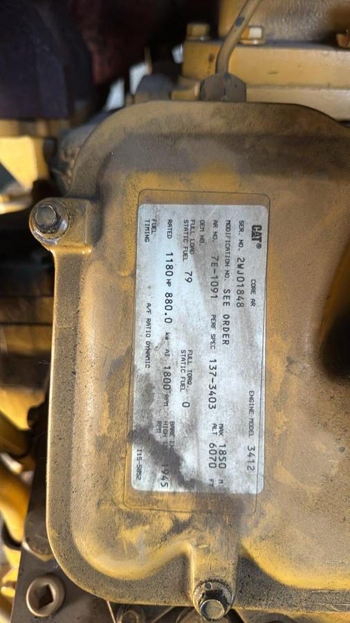 Used 1998 Caterpillar 3412 Diesel Generator