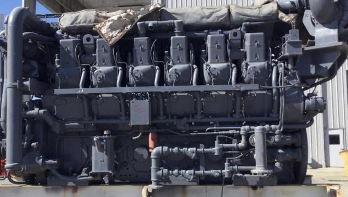 Used 3550HP CATERPILLAR G3612 NATURAL GAS ENGINE