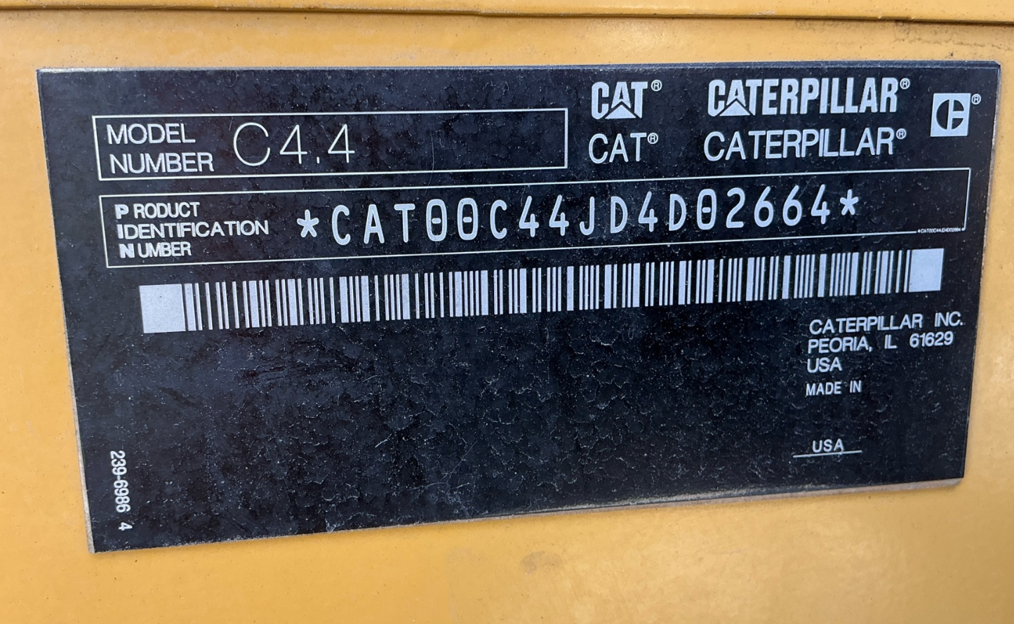 Used 2012 Caterpillar XQ100 Diesel Generator