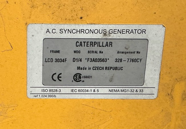 Used 2012 Caterpillar XQ100 Diesel Generator