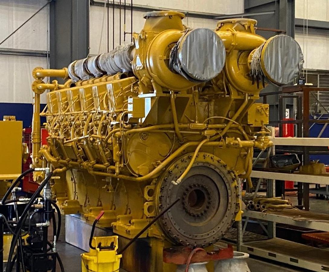 Used 3860HP CATERPILLAR G3612 NATURAL GAS ENGINE