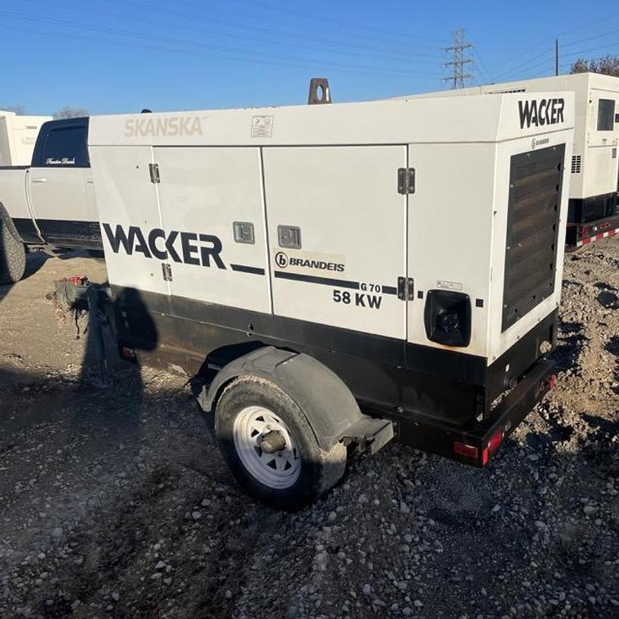Used 2008 WACKER G70 MOBILE DIESEL GENERATOR